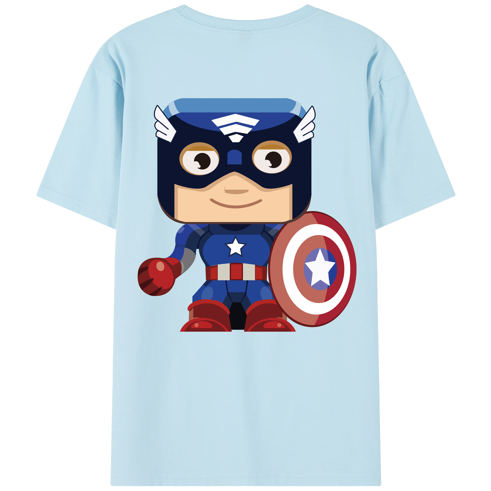 （画像用） アベンジャーズ The Avengers 綿100％半袖Tシャツ（背面プリント）